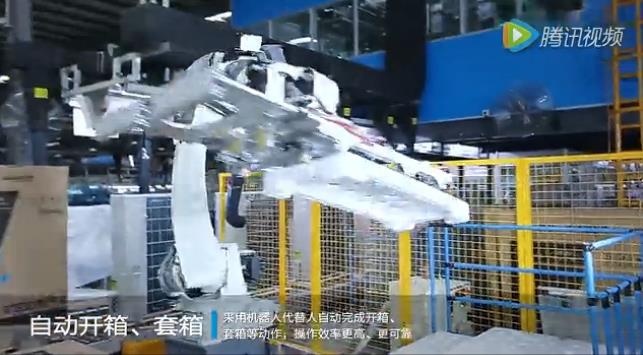 自动开箱，套箱
